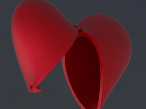 heart gift box 3D Model