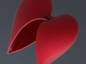 heart gift box 3D Model