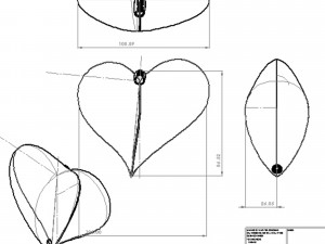 heart gift box Model 3D
