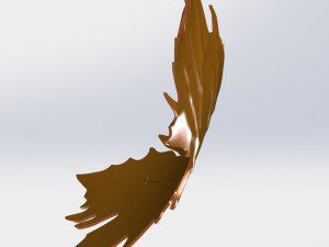Plane tree leaf 3D Model