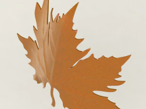 Plane tree leaf 3D Model