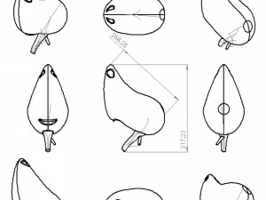 hanging birds nest Model 3D