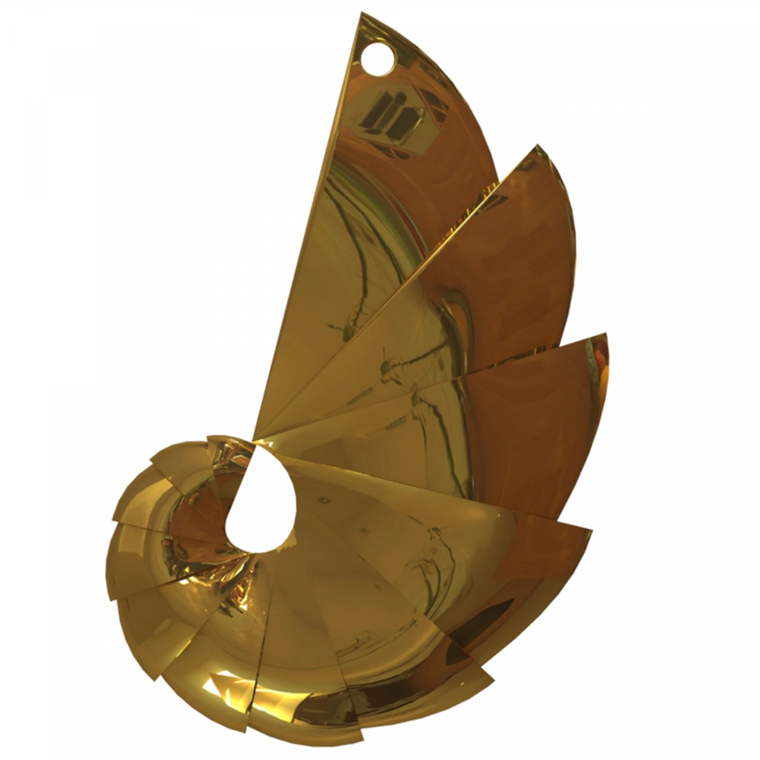 spiral earring 3D Model .c4d .max .obj .3ds .fbx .stl .blend 