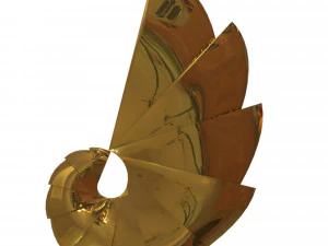 सर्पिल बाली 3D मॉडल