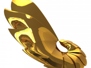 spiral earring 3D मॉडल