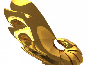 spiral earring 3D Model