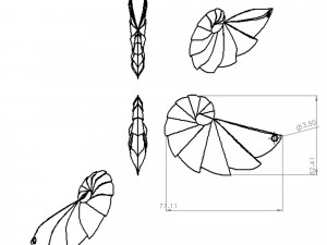 spiral earring 3D मॉडल