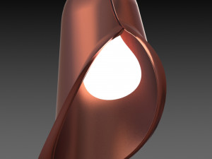 ceiling light inverse flower Modelo 3D