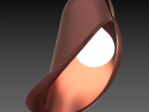 ceiling light inverse flower 3D Model