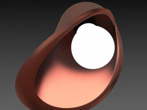 ceiling light inverse flower 3D Model