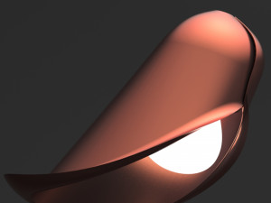 ceiling light inverse flower Modèle 3D