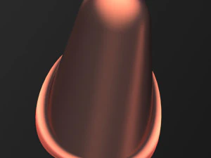 ceiling light inverse flower 3D Model