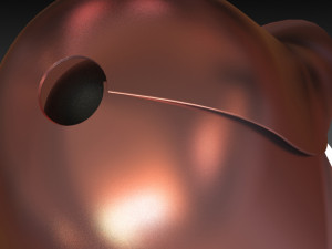 ceiling light inverse flower Modèle 3D