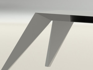 two legs table 3D 模型