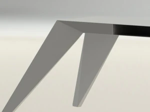 tavolo a due gambe Modello 3D