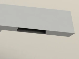 tavolo a due gambe Modello 3D