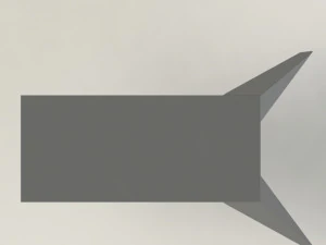 tavolo a due gambe Modello 3D