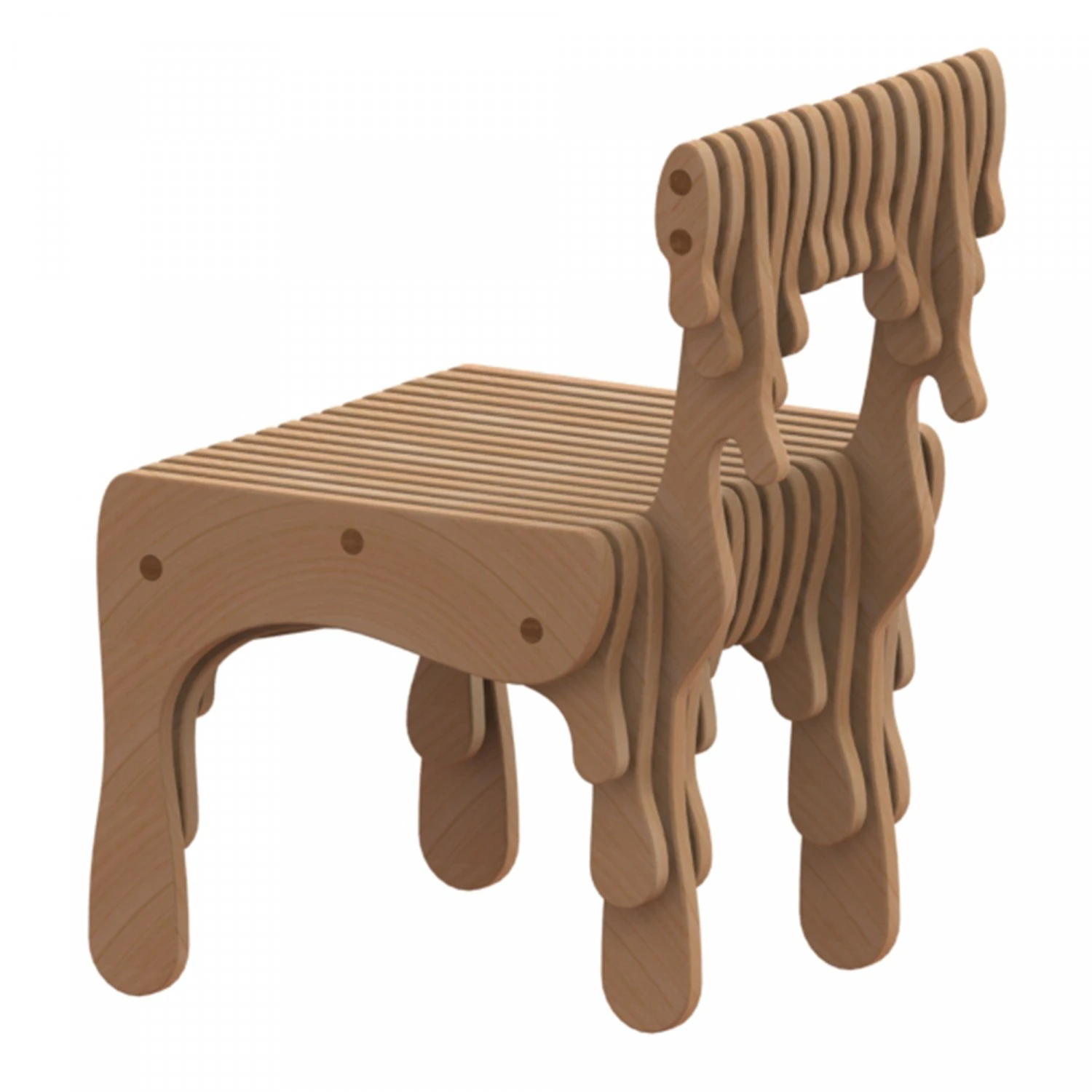 drop seat 3D Model .c4d .max .obj .3ds .fbx .stl .blend 