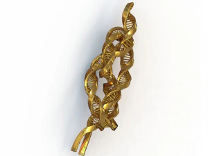 dna knot earring 3D Model