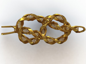 dna knot earring 3D मॉडल