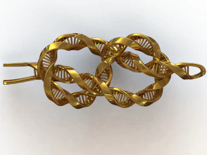 dna knot earring 3D Model