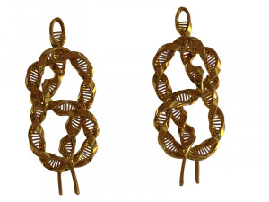 dna knot earring 3D Model