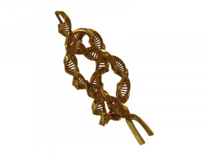 dna knot earring 3D Model