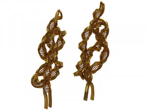 dna knot earring 3D Model