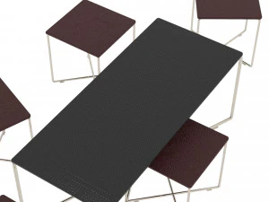 stool and table 3D Model