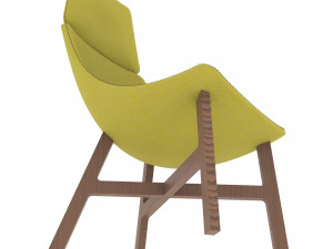 chair in yellow Modèle 3D