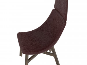 chair in yellow 3D-Modell