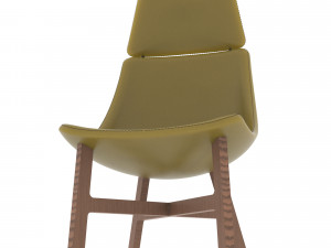 chair in yellow 3D-Modell