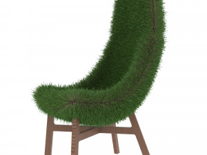 chair in yellow 3D-Modell