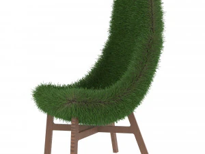 chair in yellow 3D Model