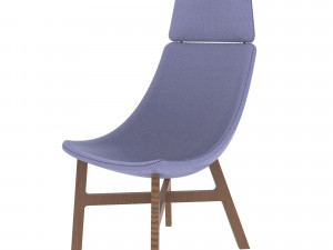 chair in yellow 3D-Modell