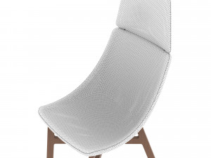 chair in yellow 3D-Modell