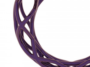 twisted lines ring 3D Model