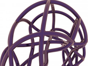 twisted lines ring 3D Model