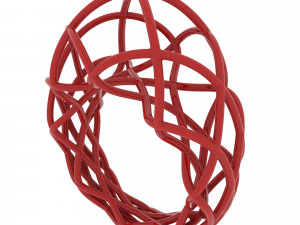 twisted lines ring 3D Model