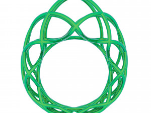twisted lines ring 3D Model
