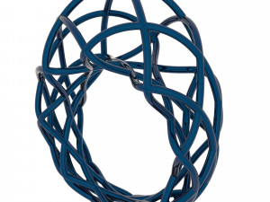 twisted lines ring 3D Model
