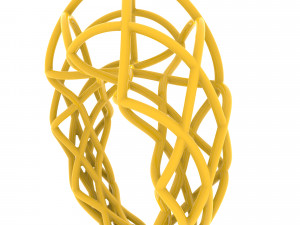 twisted lines ring 3D Model