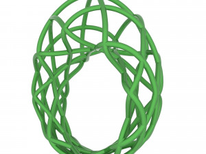 twisted lines ring 3D Model