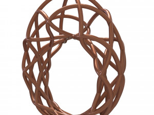 twisted lines ring 3D Model