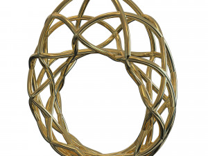 twisted lines ring 3D Model