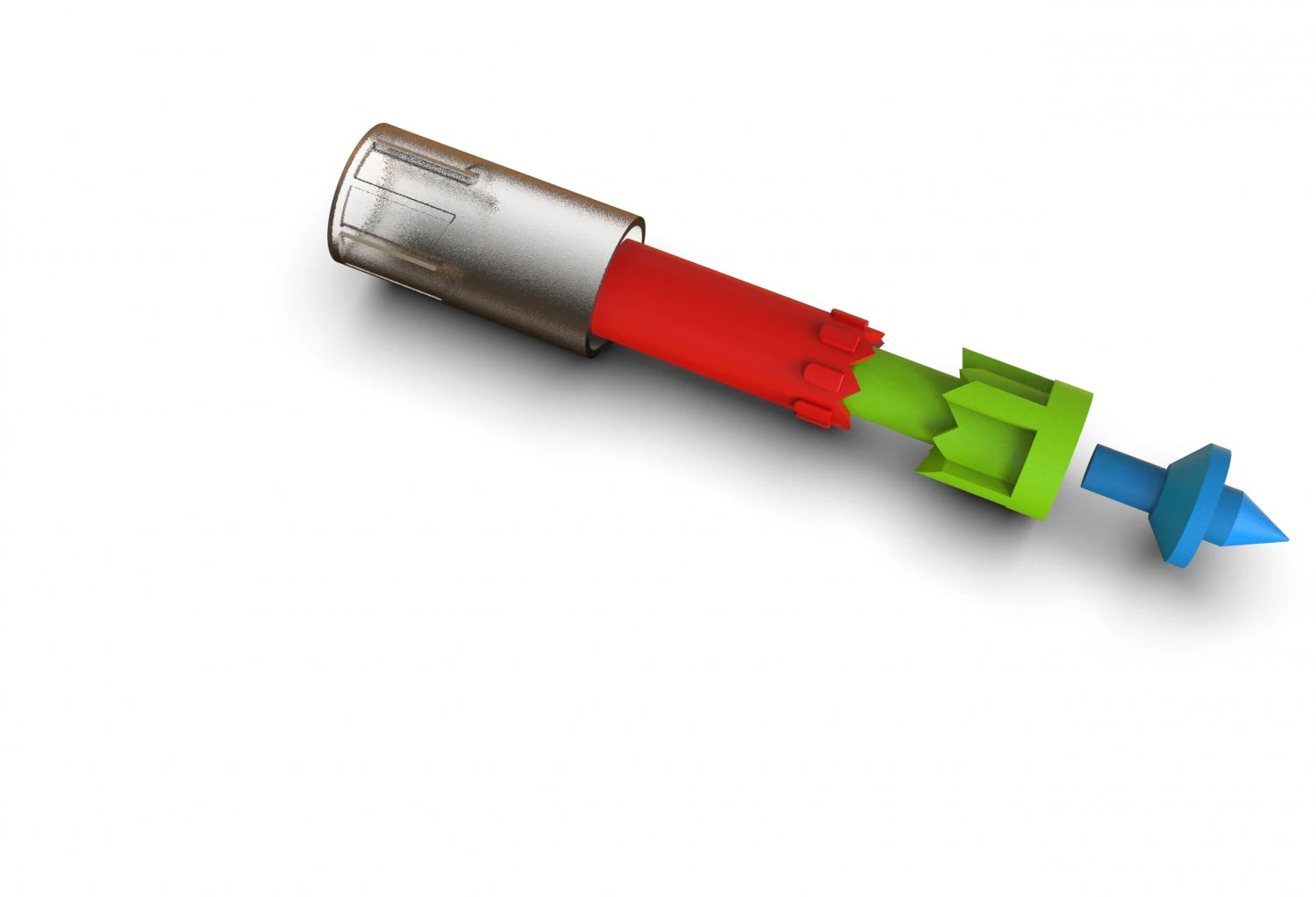 clicking pen mechanism 3D Model .c4d .max .obj .3ds .fbx .stl .blend 