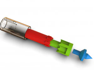 clicking pen mechanism 3D Model