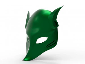 masque de renard japonais Modèle 3D