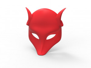 japanese fox mask 3D Модель