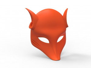 japanese fox mask 3D Модель